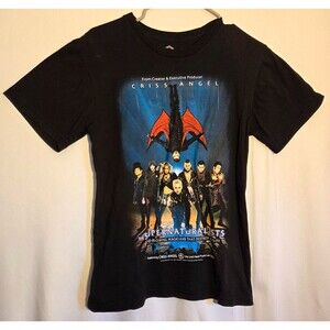 Criss Angel The Supernaturalists Black Graphic T-Shirt Size S Magic Las Vegas 20